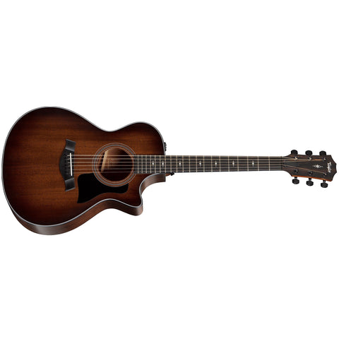 Taylor 322CE 300 Series Grand Concert Acoustic/Electric Guitar with V-Class Bracing, ES2 Pickup and Hardshell Case-Music World Academy
