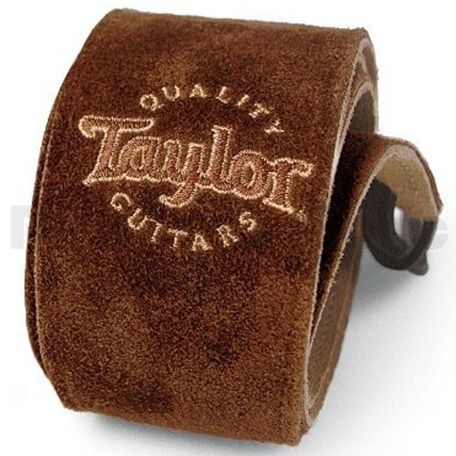 Taylor 4400-25 Suede Logo Guitar Strap-Chocolate-Music World Academy