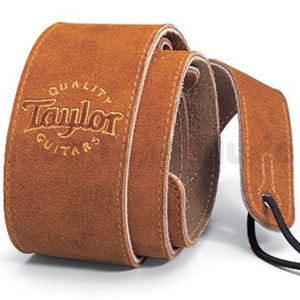 Taylor 4402-25 Suede Logo Guitar Strap-Honey-Music World Academy