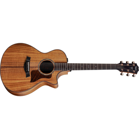 Taylor 722CE Koa Grand Concert Acoustic/Electric Guitar with V-Class Bracing, ES2 Pickup and Hardshell Case-Music World Academy