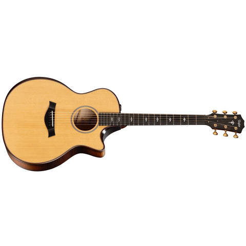 Taylor Builder's Edition 614CE Grand Auditorium Acoustic/Electric Guitar with V-Class Bracing, ES2 Pickup & Hardshell Case-Music World Academy