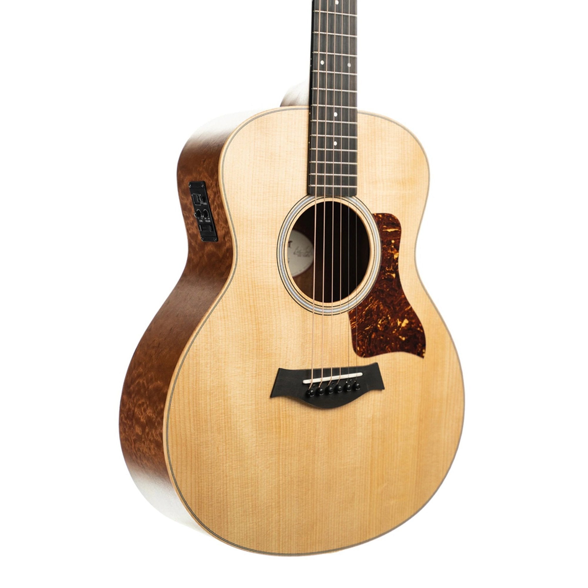 Taylor GS MINI-e Quilted Sapele Limited Edition Acoustic/Electric Guitar with Gig Bag (Discontinued)-Music World Academy