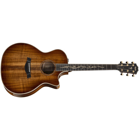 Taylor K24CE Hawaiian Koa Grand Auditorium Acoustic/Electric Guitar with V-Class Bracing, ES2 Pickup and Hardshell Case-Music World Academy