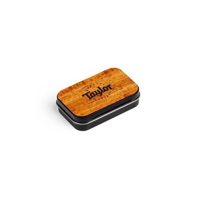 Taylor Koa DarkTone Collector's Edition Sampler Guitar Pick Tin 9-Pack-Music World Academy