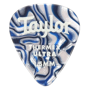 Taylor Premium Thermex Ultra Guitar Picks 6-Pack 1.5mm-Blue Swirl-Music World Academy