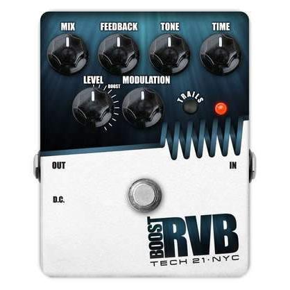 Tech 21 RVB-T-V2 Boost Reverb with Trails Version 2 Pedal (Discontinued)-Music World Academy