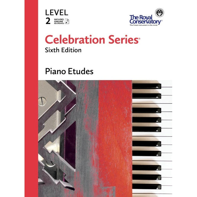 The Royal Conservatory Celebration Series Piano Etudes Level 2 Sixth Edition with Online Recordings-Music World Academy