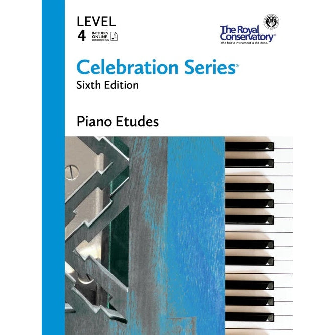 The Royal Conservatory Celebration Series Piano Etudes Level 4 Sixth Edition with Online Recordings-Music World Academy