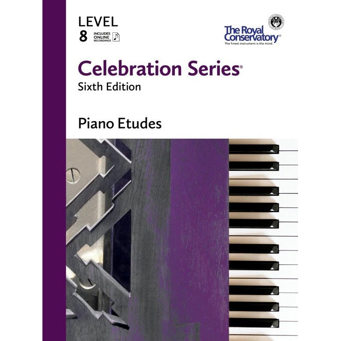 The Royal Conservatory Celebration Series Piano Etudes Level 8 Sixth Edition with Online Recordings-Music World Academy