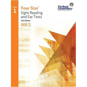 The Royal Conservatory Four Star Sight Reading and Ear Tests Level 1 2015 Edition-Music World Academy