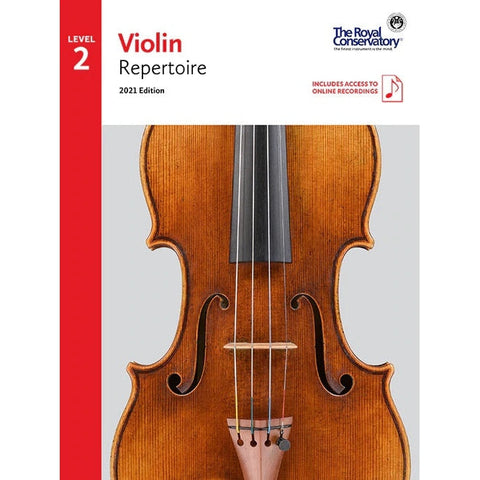 The Royal Conservatory Violin Repertoire Level 2 with Online Recordings, 2021 Edition-Music World Academy