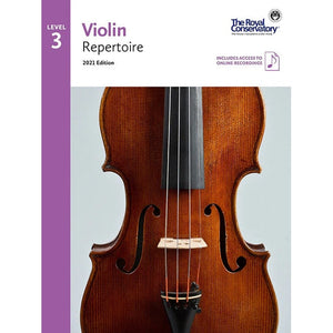 The Royal Conservatory Violin Repertoire Level 3 with Online Recordings, 2021 Edition-Music World Academy