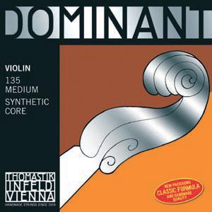 Thomastik-Infeld 135 Dominant Synthetic Core 4/4 Scale Violin Strings Medium-Music World Academy