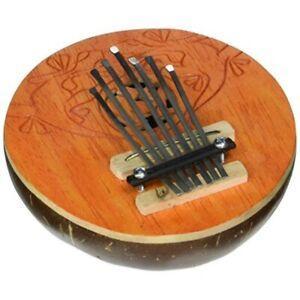 Kalimba Toca T-CK En Coque De Noix De Coco - Instrument De Musique 7 Lames