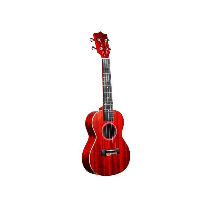 Twisted Wood RF-130S Redford Soprano Ukulele with Gig Bag-Red-Music World Academy