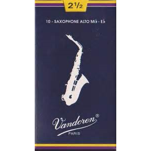 Vandoren SR2125 Alto Saxophone Reeds Size 2.5 10-Pack-Music World Academy