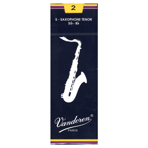 Vandoren SR222 Tenor Saxophone Reeds Size 2 5-Pack-Music World Academy
