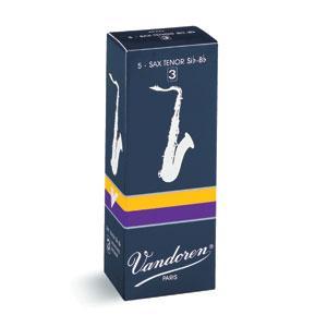 Vandoren SR223 Tenor Saxophone Reeds Size 3 5-Pack-Music World Academy