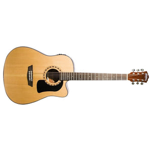 Washburn AD5CEPACK-A Dreadnought Acoustic/Electric Guitar Pack with Gig Bag, Strap & Picks-Music World Academy