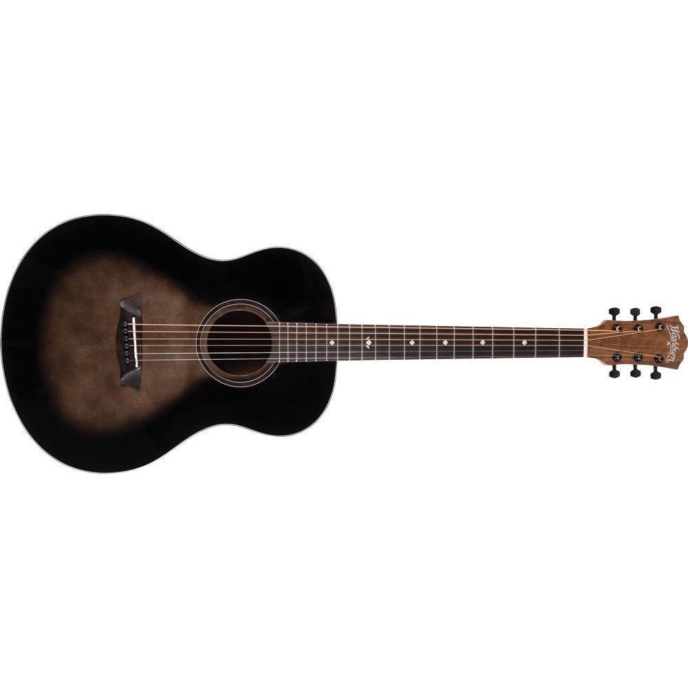 Washburn BTS9CH-D Bella Tono Studio Nova S9 Acoustic Guitar-Charcoal Burst-Music World Academy