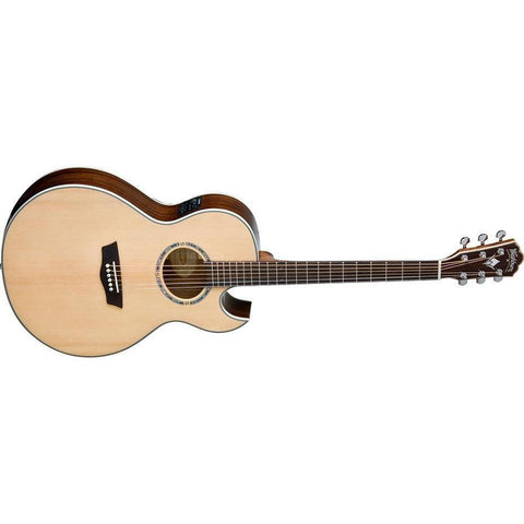 Washburn EA20SNB Nuno Bettencourt Signature Acoustic/Electric Guitar-Natural-Music World Academy