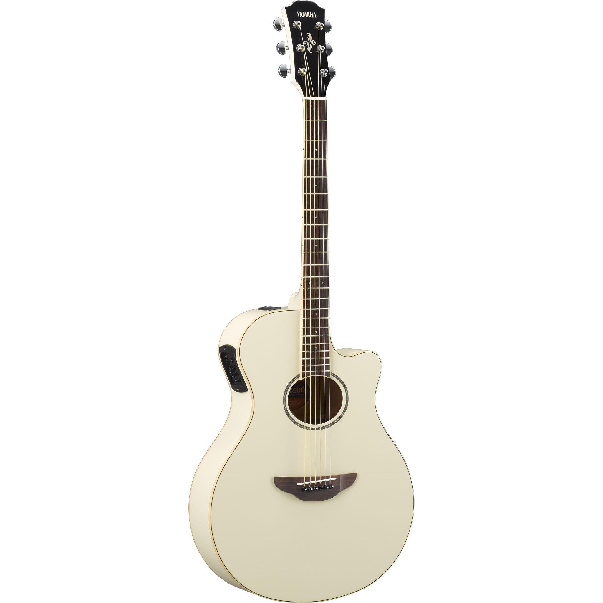 Yamaha APX600-VW Acoustic/Electric Guitar-Vintage White-Music World Academy
