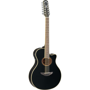 Yamaha APX700II-12 BL 12-String Acoustic/Electric Guitar-Black-Music World Academy