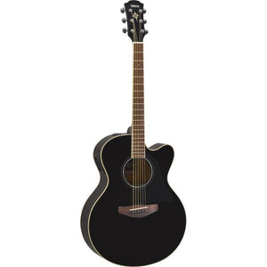 Yamaha CPX600-BL Acoustic/Electric Guitar-Black-Music World Academy