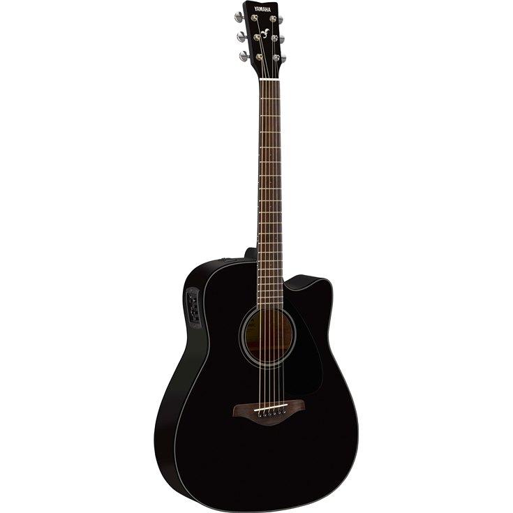 Yamaha FGX800C-BL Acoustic/Electric Guitar-Black-Music World Academy