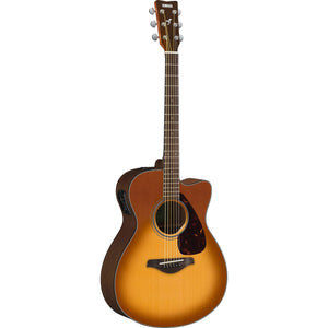 Yamaha FSX800C-SDB Folk Acoustic/Electric Guitar-Sand Burst-Music World Academy