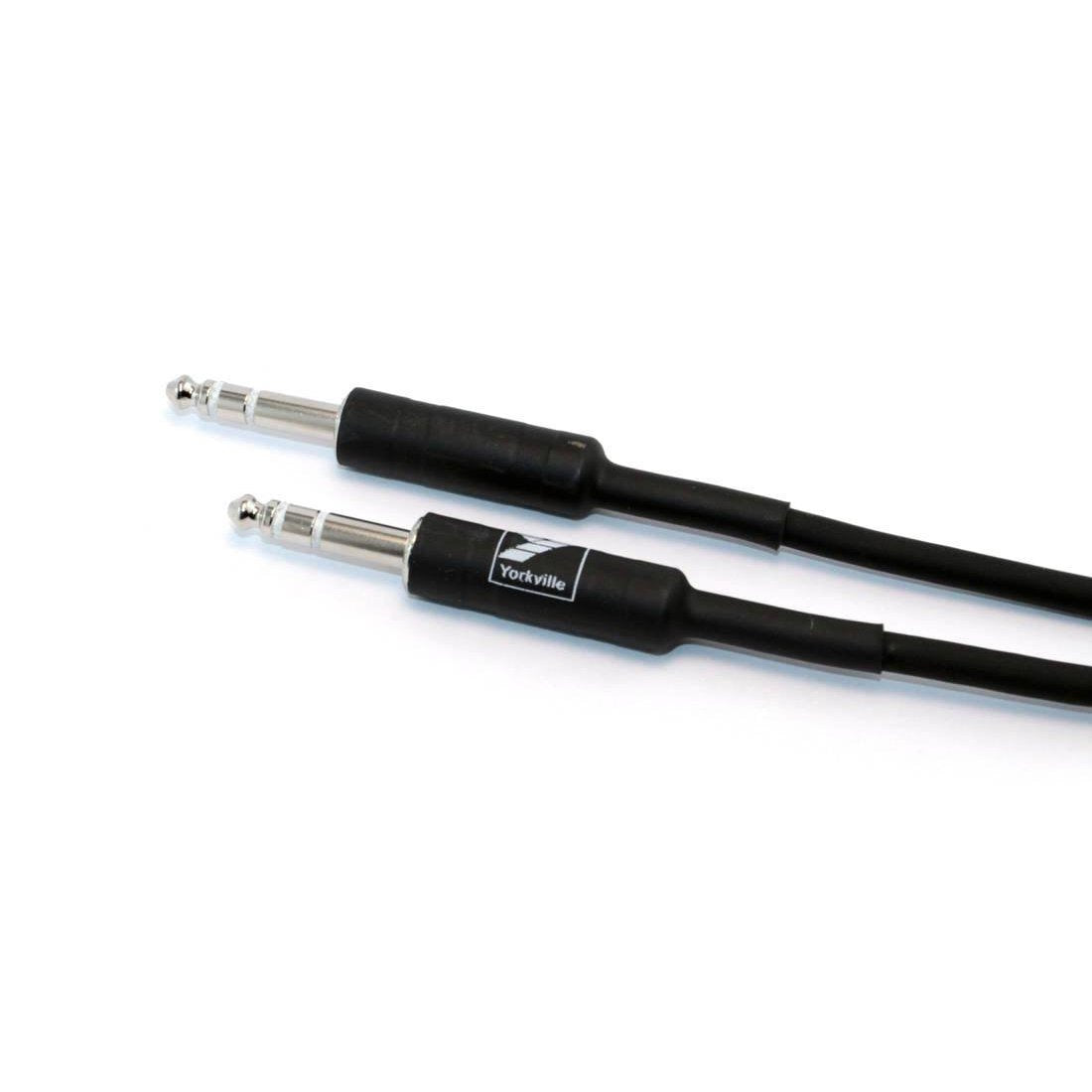 Yorkville PC-20ST Balanced Patch Cable 1/4" Male TRS-1/4" Male TRS 20ft-Music World Academy