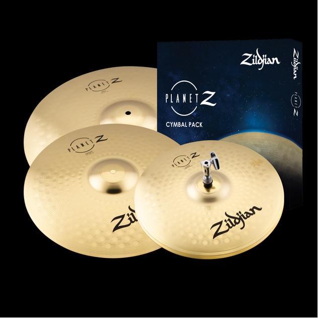 Zildjian ZP4PK Planet Z Complete Cymbal Pack with 14" Hi-Hat, 16" Crash & 20" Ride-Music World Academy
