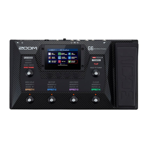 Zoom G6 Guitar Multi-Effects Processor with Expression Pedal-Music World Academy