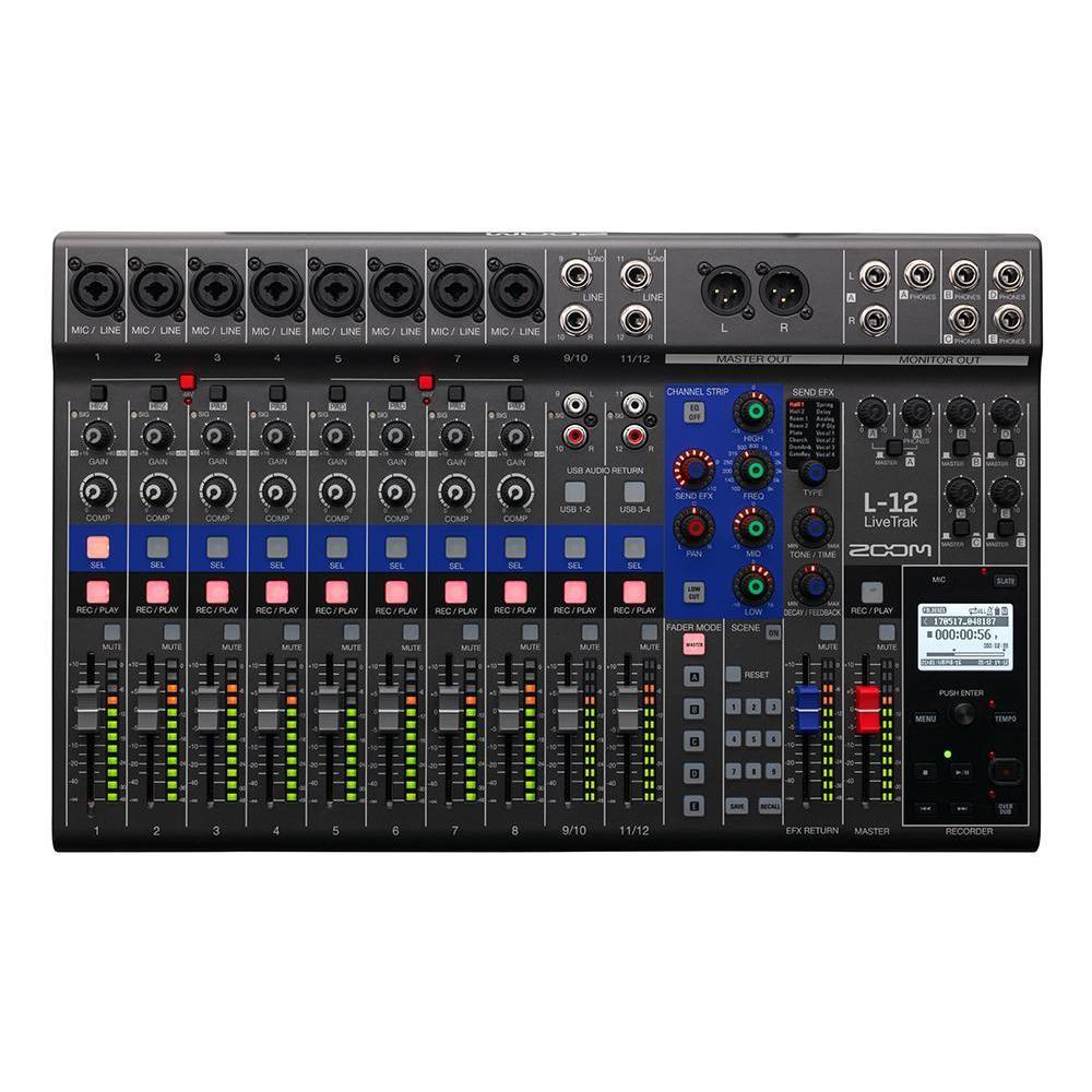 Zoom LiveTrak LIVETRAKL12 Mixer/Recorder-Music World Academy