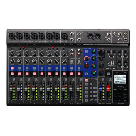Zoom LiveTrak LIVETRAKL12 Mixer/Recorder-Music World Academy